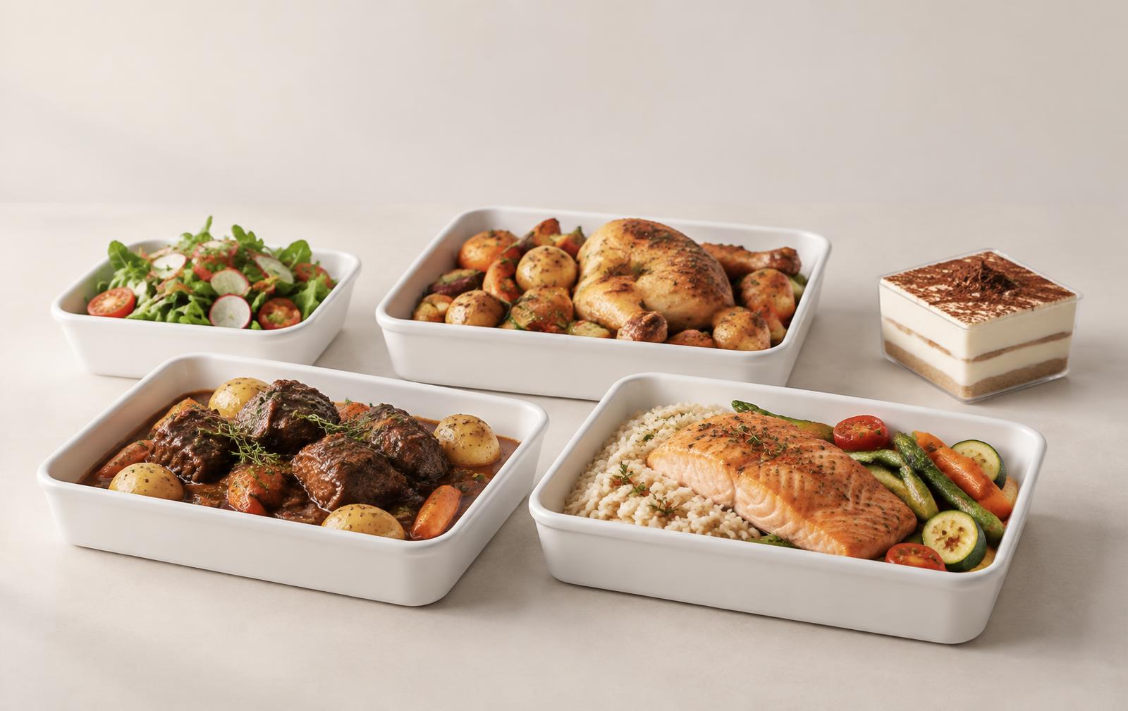 Sélection de plats cuisinés Meddah Traiteur livrés à Gex
